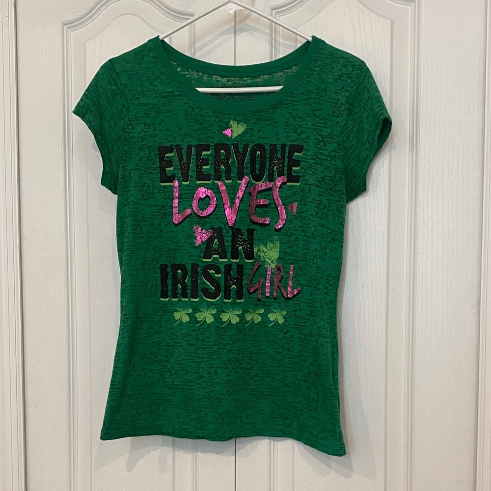 Woman’s Green 'Everyone Loves an Irish Girl'  sz Xl( L)